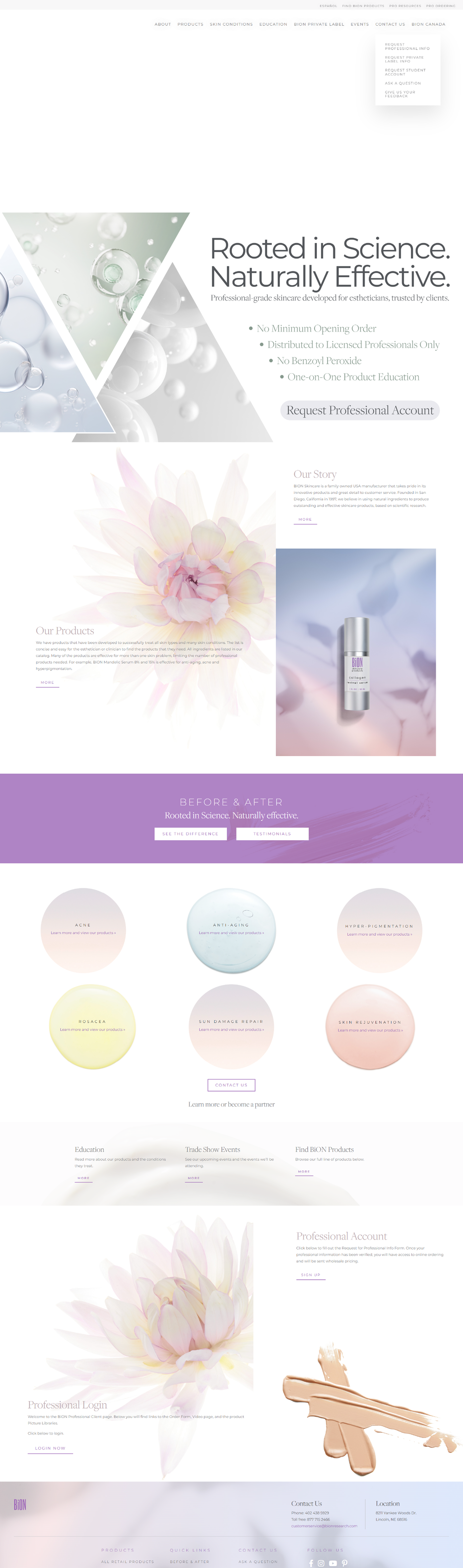 Current BiON Website